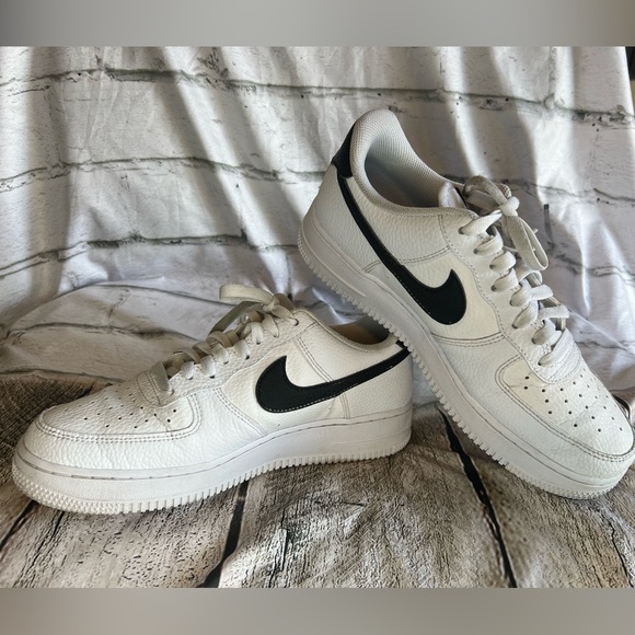 Nike Other - Nike Air Force one Mens 8 great condition! Low top white with black swoosh